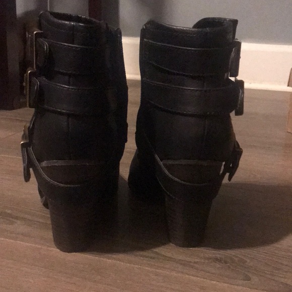 Fergalicious Black Heeled Booties 7 - Picture 2 of 3